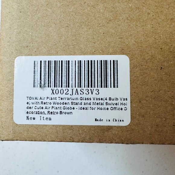 Air Plant Terrarium With 3 Glass Vases and Stand Air Plant Hydroponics Set - Picture 6 of 7